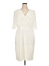 Halston Heritage Ivory Cocktail Dress Size 16 - photo 1
