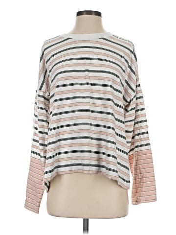 Madewell Easy Crewneck Long-Sleeve Tee in Stripe (view 1)