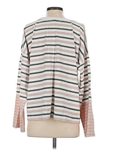 Madewell Easy Crewneck Long-Sleeve Tee in Stripe (view 2)