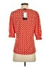 Fred David Red 3/4 Sleeve Blouse Size S - photo 2