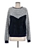 Hem & Thread Chevron-herringbone Blue Pullover Sweater Size M - photo 1