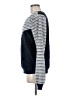 Hem & Thread Chevron-herringbone Blue Pullover Sweater Size M - photo 5