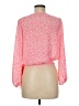 Good Luck Gem 100% Polyester Pink Long Sleeve Blouse Size M - photo 2