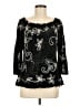 Lauren Michelle Black 3/4 Sleeve Blouse Size M - photo 1