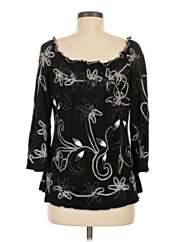 Lauren Michelle 3/4 Sleeve Blouse (view 2)