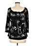 Lauren Michelle Black 3/4 Sleeve Blouse Size M - photo 2