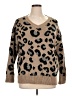 a.n.a. A New Approach 100% Acrylic Animal Print Brown Pullover Sweater Size XL - photo 1