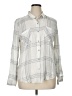 Lucky Brand Plaid Silver Long Sleeve Button-Down Shirt Size XL - photo 1