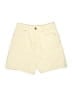 Zara Solid Yellow Khaki Shorts Size 2 - photo 1