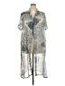 Jessica Taylor 100% Polyester Silver Kimono Size 2X - photo 1