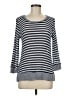 Splendid Stripes Silver Pullover Sweater Size M - photo 1
