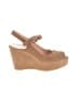 Stuart Weitzman 100% Leather Tan Wedges Size 7 1/2 - photo 1