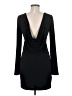 BCBGeneration Solid Black Casual Dress Size M - photo 2