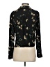 Sunday Best 100% Polyester Floral Black 3/4 Sleeve Blouse Size S - photo 2