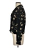 Sunday Best 100% Polyester Floral Black 3/4 Sleeve Blouse Size S - photo 5