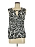 Ann Taylor LOFT 100% Polyester Ivory Sleeveless Blouse Size M - photo 1