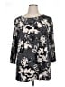 Clara Sun Woo Gray 3/4 Sleeve Blouse Size 1X - photo 1