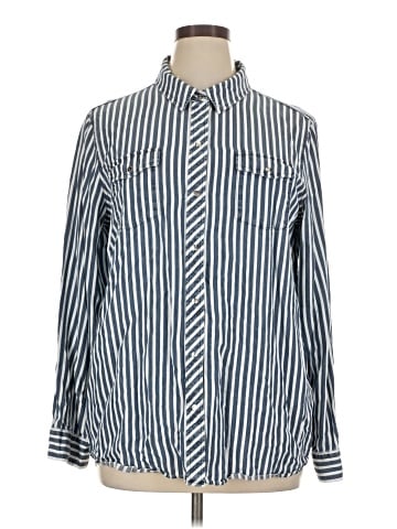 Karl Lagerfeld Paris Long Sleeve Button-Down Shirt (view 1)