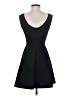 Peppermint Solid Black Cocktail Dress Size S - photo 2