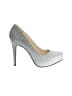 Jessica Simpson Metallic Ombre Silver Heels Size 8 - photo 1