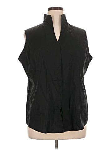 misook Sleeveless Button-Down Shirt (view 1)