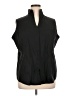misook Black Sleeveless Button-Down Shirt Size XL - photo 1