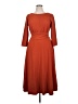 Julia Jordan Solid Orange Casual Dress Size 14 - photo 1