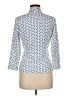 J. McLaughlin Print Blue 3/4 Sleeve Button-Down Shirt Size M - photo 2