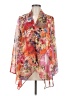 Sunny Leigh Floral Orange 3/4 Sleeve Blouse Size M - photo 1