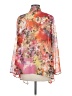 Sunny Leigh Floral Orange 3/4 Sleeve Blouse Size M - photo 2