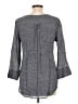 Fred David Gray 3/4 Sleeve Blouse Size L - photo 2