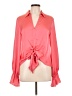 Ramy Brook Pink Long Sleeve Blouse Size L - photo 1