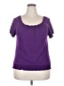 Notations Purple Short Sleeve Top Size 18 Petite - photo 1
