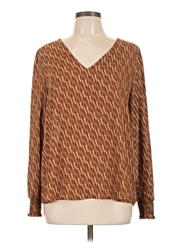 Worthington Long Sleeve Blouse (view 1)