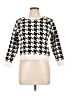 Btween 100% Polyester Houndstooth White Pullover Sweater Size 12 - photo 1