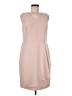 Talbots 100% Polyester Solid Pink Cocktail Dress Size 10 Petite - photo 1