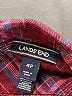 Lands' End Plaid Burgundy Long Sleeve Button-Down Shirt Size 4 (petite) - photo 7