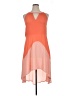 Glamorous 100% Polyester Color Block Orange Casual Dress Size XL (estimated) - photo 1