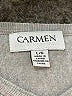Carmen Carmen Marc Valvo Silver Pullover Sweater Size L - photo 7