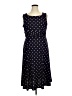 Siena Studio Polka Dots Blue Casual Dress Size XL - photo 1