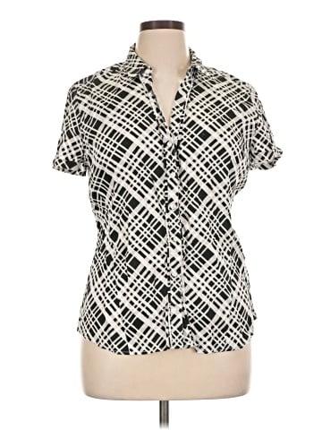 7th Avenue Design Studio New York & Company Short Sleeve Blouse (view 1)