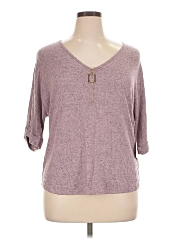 Perseption Concept 3/4 Sleeve Top (view 1)