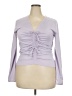 Ann Taylor LOFT Purple Long Sleeve Blouse Size XXL - photo 1