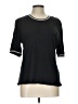 Veronica Beard Jeans Black Short Sleeve Top Size L - photo 1
