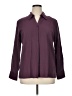 Fred David Burgundy Long Sleeve Blouse Size XL - photo 1