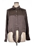 Pleione 100% Polyester Metallic Brown Long Sleeve Blouse Size XL - photo 1