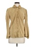 Real Clothes 100% Leather Tan Cardigan Size 8 - photo 1