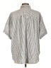 Splendid Stripes Silver Short Sleeve Button-Down Shirt Size L - photo 2