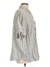 Splendid Stripes Silver Short Sleeve Button-Down Shirt Size L - photo 4