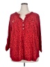 NY Collection Hearts Red 3/4 Sleeve Blouse Size 2X - photo 1